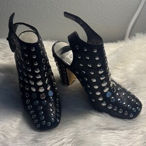 1. State Black Studded Mules